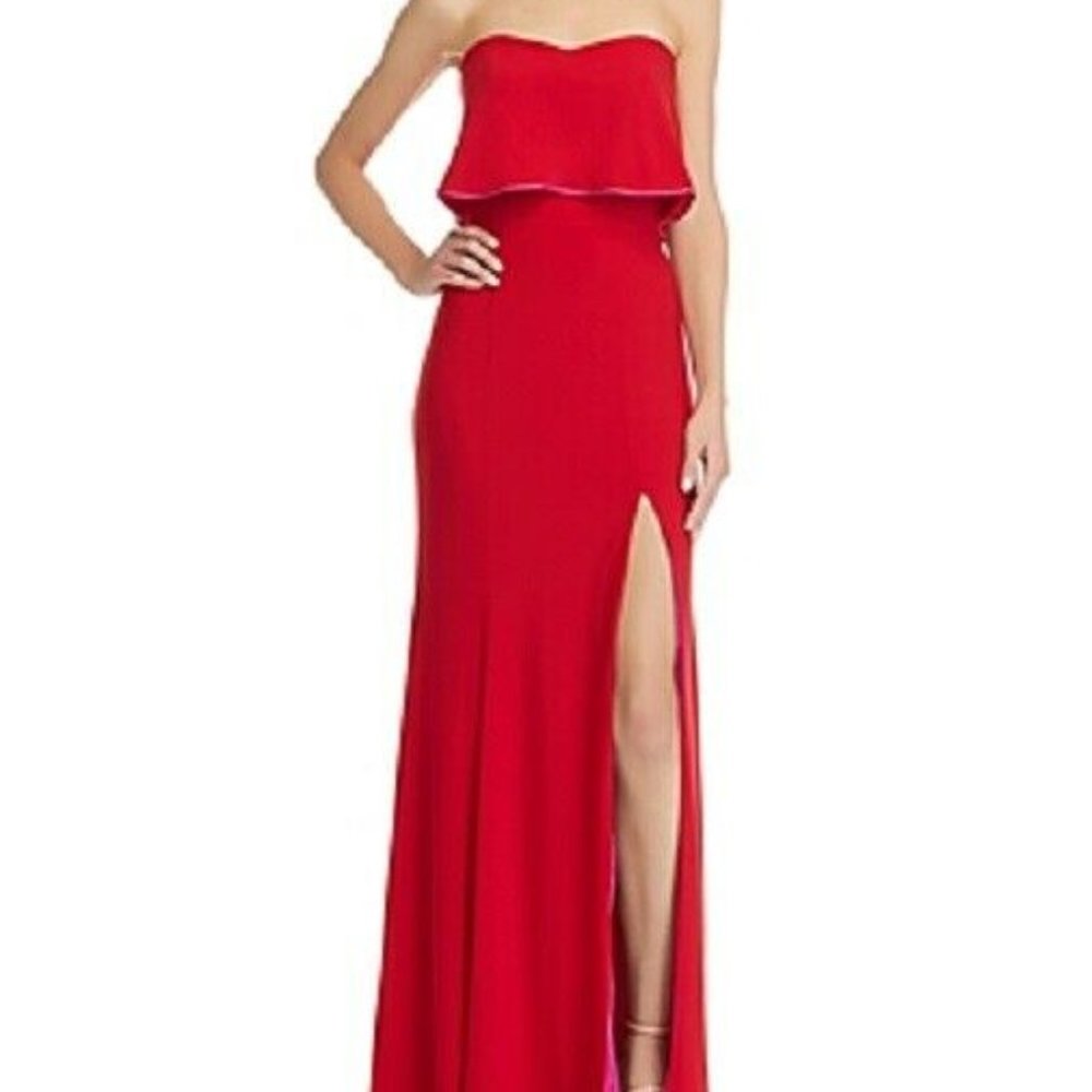 New Aqua Strapless Sweetheart Evening Gown Prom